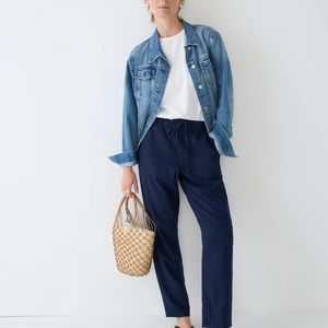 J Crew seaside pant in linen blend